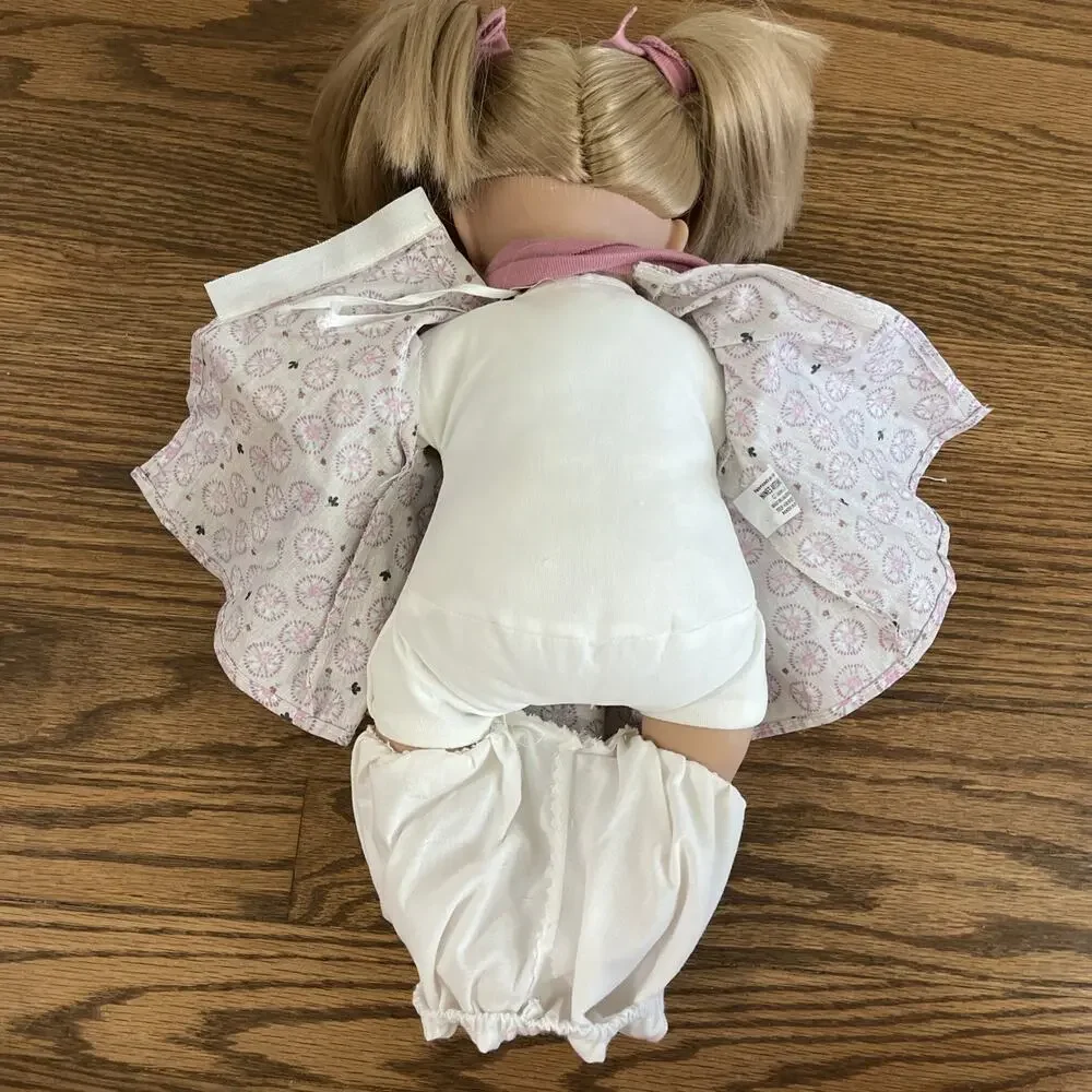Nines d'Onil Alex Doll Missing Baby NWT 16” Soft Body Blue Sleepy Eye Pigtails